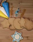 Bring home some fun with our DIY cookie kits. Each kit comes with one predecorated cookie and a variety of 5 blank cookies and decorations for you to design as you wish. Kits are available for pickup or shipping. Instructions included.