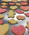 Lightly Decorated Sugar Cookies in fun shapes