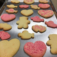 Lightly Decorated Sugar Cookies in fun shapes