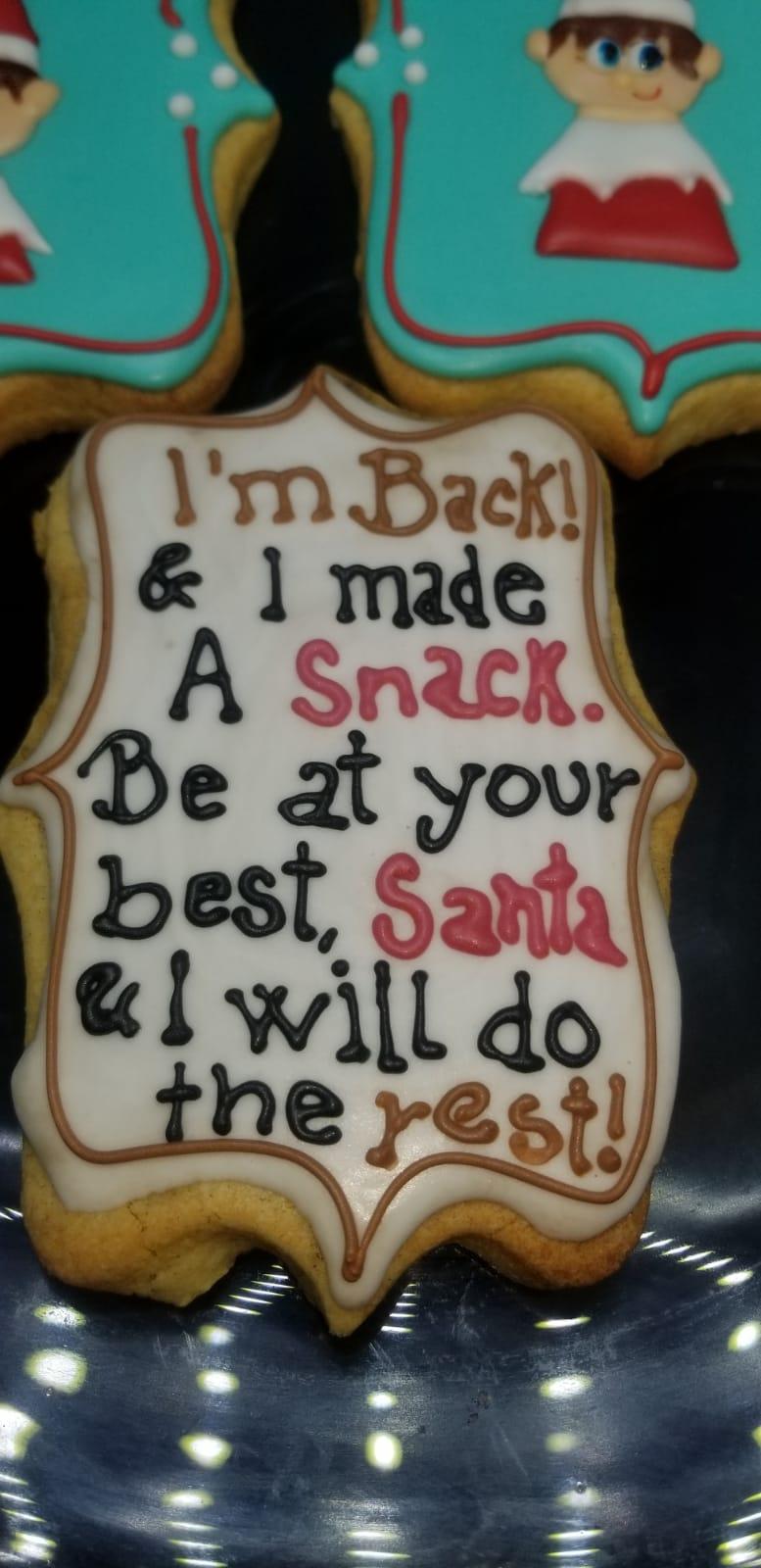 Personalized Elf on the Shelf Cookies (6)